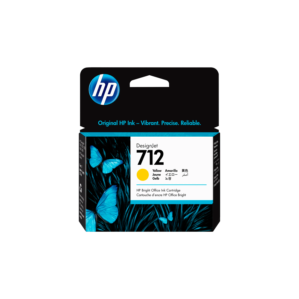 Tinta hp 712 amarillo 3ed69a 29ml