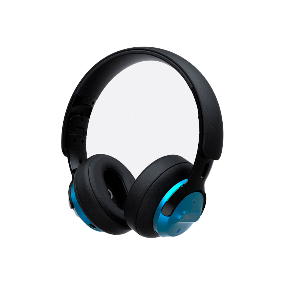 Auricular con microfono klip knh-750bl hi-fi anc/bluetooth/3.5mm/azul