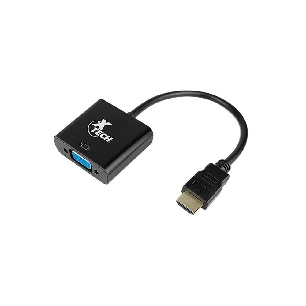 Adaptador hdmi/vga m/h xtech xtc-363 5gbps/negro