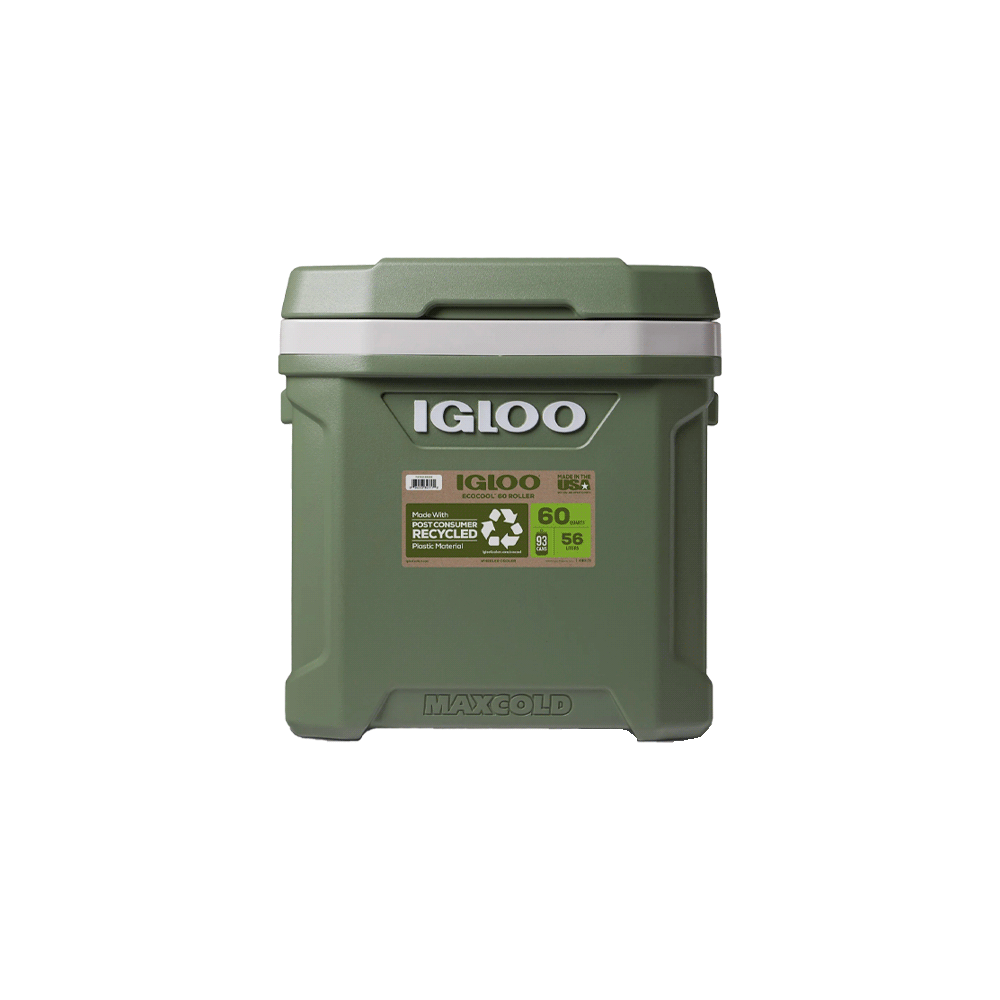 Conservadora igloo 58 litros ecocool c/ruedas verde 34777