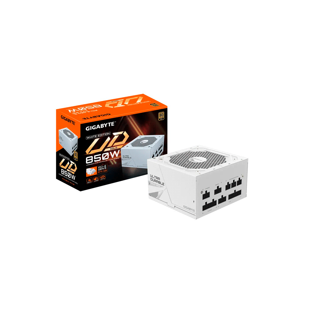 Fuente 850w gigabyte 80plus gold full modular blanco gp-ud850gm pg5w