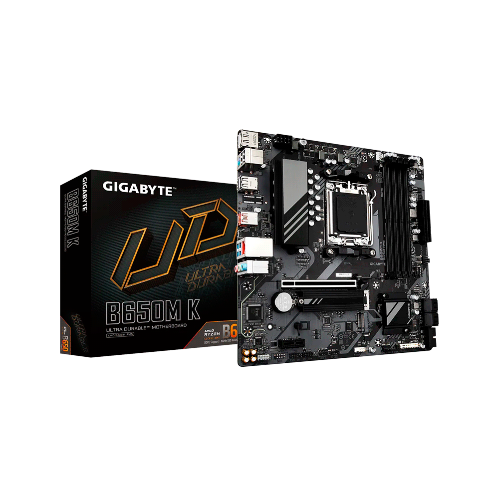 Placa madre gigabyte am5 b650m k ddr5 s/r/hdmi/dp/2m2/usb3.2/matx